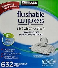 Kirkland Spülbare Wischtücher Feel Clean & Fresh 632 Stück. - Feuchttücher für Säuglinge und Kinder