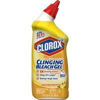 Clorox Toilet Bowl Cleaner Clinging Bleach Gel Crisp Lemon Scent 709 ml - Antibakterielles Toilettengel