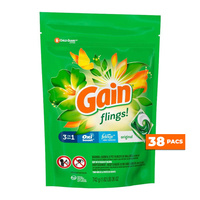 Gain Flings 3in1 Original 38 Stück. - Allzweck-Tlanin-Wäschekapseln