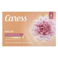 Caress Weißer Pfirsich & Orangenblüte 4 x 106 g - Bar Seife