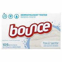 Bounce Free & Gentle  105 szt.- Chusteczki do suszarek