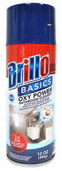 Brillo Basics OXY Power Bathroom Cleaner 340 g - Spray zur Reinigung von Oberflächen im Badezimmer