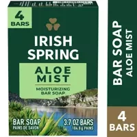 Irish Spring Aloe Mist 4 x 104,8 g - Seifenstück