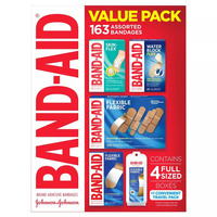 BAND-AID 163 Stück. - Satz Heftpflaster mit Verband