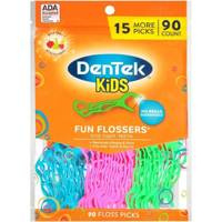 DenTek Kids Fun Flossers 90 Stück. - Zahnseide für Kinder