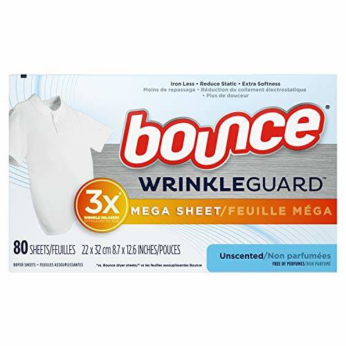 Bounce Wrinkle Guard 80 Stück.- Duftwischtücher für Wäschetrockner