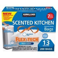 Kirkland Kitchen Flex - Tech Fresh Scent 200 Stück. - Müllsäcke