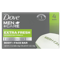 Dove Men+ Care Extra Fresh 4x106 g - Bar Seife
