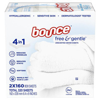 Bounce Free & Gentle 2x160 Set. - Trocknertücher
