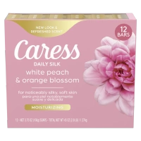 Caress Weißer Pfirsich & Orangenblüte 12 X 106 g - Bar Seife
