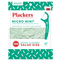 Plackers Micro Mint 150 Stück. - Zahnseide