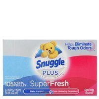 Snuggle Plus Super Fresh Spring Burst 105 Stück. - Trocknertücher