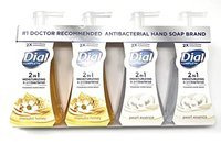 Dial Manuka Honig & Perlenessenz 4 x 221 ml - Antibakterielles Seifenset
