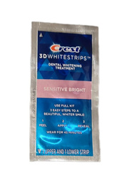 Crest 3D Whitestrips Sensitive Bright 2 Stück. -Bleichstreifen für Zähne