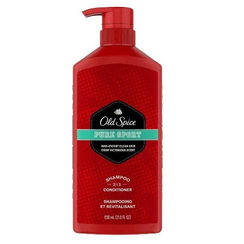 Old Spice Pure Sport Shampoo 2 in 1 Conditioner 650 ml - Shampoo und Haarlotion für Männer 2 in 1