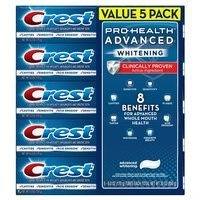 Satz von 5 x Crest Pro-Gesundheit Erweiterte Whitening 164 g - Zahnpasta