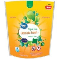 Great Value Original Clean 31 Stück. -Allzweck-Waschkapseln für Textilien