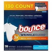 Bounce Wrinkle Guard Outdoor Fresh 130 Stück.- Duftwischtücher für Wäschetrockner