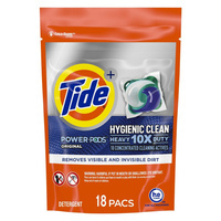 Tide Hygienic Clean 18 Stück. - Allzweck-Waschkapseln für Textilien